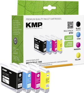 Wkład atramentowy KMP B75V, czarny, cyjan, magenta, żółty atrament KMP B75V 1035,4005, 1 zest.