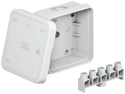 Skrzynka przyłączeniowa OBO Bettermann A 8 5, IP55, (D x S x W) 36 x 75 x 75 mm, szary, 1 szt.