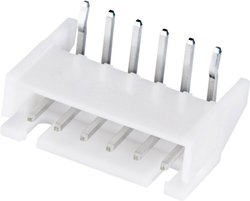 Listwa kołkowa, męska, standardowa JST 800529, Ilość pinów 4, Wymiary siatki: 2.50 mm, 1 szt.