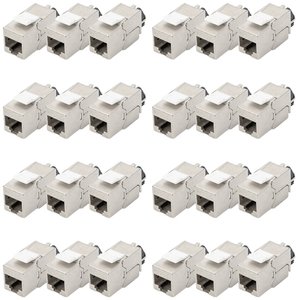 Moduł keystone DIGITUS Professional CAT 6A, ekranowany, zestaw = 24 szt. Moduł RJ45 CAT 6A Digitus DN-93617-24 Keystone