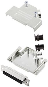 Zestaw listew żeńskich D-Sub TRU COMPONENTS TCD45ZK25HDS44K 7709820, rzędy: 3, styki: 44, 45 °, 1 szt.