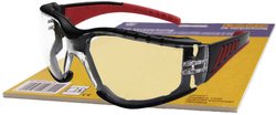 L+D Upixx Red Vision 26793SB Okulary ochronne  czarny, czerwony EN 166-1 DIN 166-1