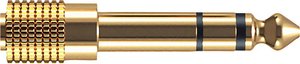Oehlbach D1C35021 i-Jack AD 35/63 Jack Audio Przejściówka, adapter [1x złącze żeńskie jack 3,5 mm - 1x złącze męskie jack 6,3 mm (stereo)] złoty