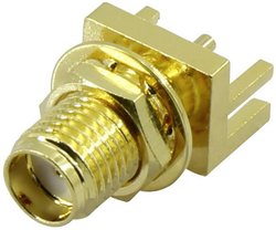 Złącze SMA TRU COMPONENTS SMA-KE2 1372233 złącze żeńskie do wbudowania pionowego 50 Ω 1 szt.