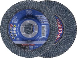 Tarcza lamelkowa PFERD PFR 125-L Z 40 SGP CURVE STEELOX 69398196 Średnica 125 mm 2 szt.