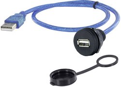 Złącze męskie USB encitech 1310-1018-01, USB Typu-A, 0.50 m, 1 szt.