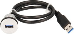 Złącze męskie USB Schlegel RRJ_USB3, 0.60 m, 1 szt.
