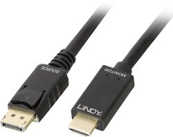 Przejściówka DisplayPort, HDMI LINDY LINDY Kabel DisplayPort/HDMI 4K30 0,5m 36920, 0.50 m