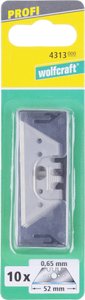 Profesjonalne ostrza trapezowe 0,65x52 mm Wolfcraft 4313000 10 szt.