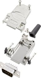 Zestaw listew męskich D-Sub encitech DTZF09-DBP-K 6355-0044-01, rzędy: 2, styki: 9, 180 °, 1 zest.