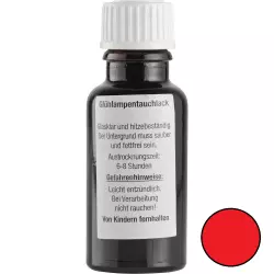 Farba do żarówek czerwona CLOU 20 ml