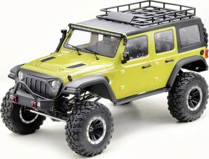Model samochodu elektrycznego RC Crawler 1: 8 Green Power „YUCATAN CR1.8” LIME-GREEN 4WD RTR Model samochodu RC Absima CR1.8 Chassis, Szczotkowy, 2,4 GHz