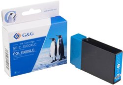 G&G Tusz Zamiennik Canon PGI-1500C XL Cyjan  atrament G&G NP-C-1500XLC 1C1500C, 1 szt.