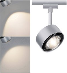 Lampa do systemu szynowego, wysokonapięciowego Paulmann Aldan 95519 LED wbudowany na stałe 9 W LED 480 lm chrom (matowy), czarny