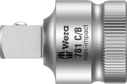 Zestaw nasadek trzpieniowych Wera 781 C/B 05042674001   Pasuje do łba o kształcie zewnętrzny kwadrat 1 szt.