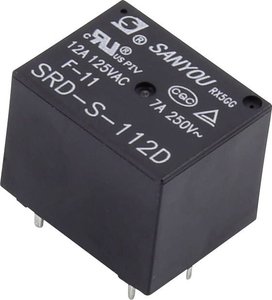 Przełącznik PCB 12 V / AC 12 A 1 styk SRD-S-112D 1 szt.