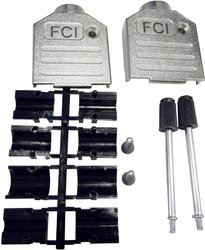 Obudowa złącza D-SUB FCI D-SUB 8655MH2501BKLF, odlew cynkowy, 180 °, 1 szt.