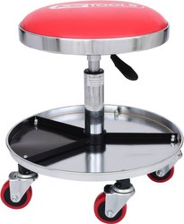 Mobilny taboret z regulacją wysokości, udźwig do 135 kg Mobilny stołek KS Tools 500.8004 1 szt.