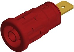 Gniazdo laboratoryjne zabezpieczone Złącze żeńskie do wbudowania pionowego Średnica pinu: 4 mm czerwony SKS Hirschmann SEP 2620 F6,3 1 szt.