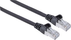Kabel sieciowy Intellinet Cat7 S/FTP ze złączem Cat6a 100% miedzi LS0H 2m, czarny Kabel LAN Intellinet 740814, 1 szt., RJ45, CAT 6a, S/FTP, 2.00 m, czarny