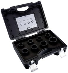 Zestaw kluczy nasadowych udarowych 3/4",, 8 szt., 21-41 mm Nasadka udarowa zestaw Bahco K8901M/8 3/4''