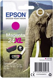 Epson atrament T2433, 24XL tusz oryginalny  Magenta C13T24334012