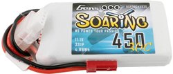 Pakiet baterii LiPo Gens ace Soaring 450mAh 11,1V 30C 3S1P Z plug JST-SYP Pakiet akumulatorów (LiPo) 11.1 V 450 mAh 30 C Gens ace Softcase JST-SYP