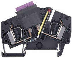 Złącza szeregowe zabezpieczające - ZSI czarne samochodowe Terminal wielozaciskowy Weidmuller ZSI 6-2/FC