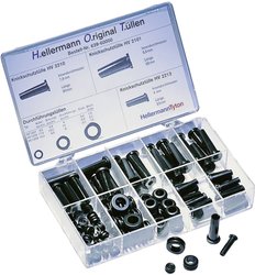 Zestaw odgiętek wzmacniających zagięcią i krawędzie HellermannTyton HOTKIT 639-60000, 100 części