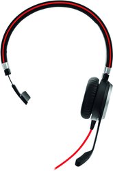 Zestaw słuchawkowy On Ear Jabra Evolve 40 MS Mono 6393-823-109 Stereo czarny, czerwony