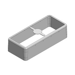 54,4 x 23,9 x 13,5 mm Dwuczęściowa bezszwowa osłona RF/osłona EMI RAMKA (CRS) Ekranowa rama osłonowa Masach TECH EMI/RFI-Abschirmung MS544-20F, 1 szt.