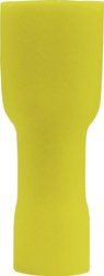 Konektor żeński, pełna izolacja PCV, tuleja, 6.3x0.8 mm, 4-6 mm2, żółty