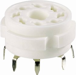 Gniazdo ceramiczne   Ilość biegunów 8 Trzonek Oktal Typ montażu PCB Opis: Ceramiczny