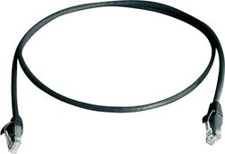 Kabel LAN Telegärtner L00001A0238, 1 szt., RJ45, CAT 6, U/UTP, 2.00 m, czarny