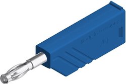 Wtyk lamelkowy wieżowy SKS Hirschmann LAS N WS, 4mm, niebieski