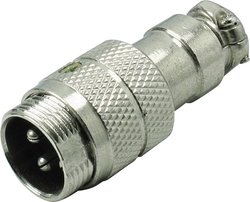 Złącze męskie DIN miniaturowe  Kash 55071, CuZn (mosiądz), złącze męskie proste, 1 szt.