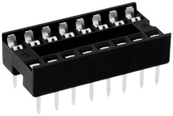 Connfly Podstawka pod układy scalone Wymiary siatki: 2.54 mm Ilość styków: 16 1 szt. tuba