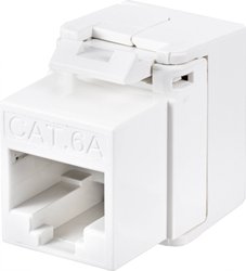 Gniazdo Keystone Renkforce Cat 6A UTP 500MHz (moduł), wąska konstrukcja Butterfly Przejściówka, adapter LAN RF-4531600 Renkforce