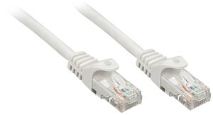 Kabel LAN LINDY 48400, 1 szt., RJ45, CAT 5e, U/UTP, 0.50 m, szary