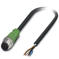 Kabel do czujników/elementów wykonawczych Phoenix Contact SAC-4P-M12MS/ 3,0-PVC 1415588, Kabel, otwarte końcówki, 1 szt.