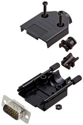 Zestaw listew męskich D-Sub encitech DTPK-P-09-HDP15-W-K 6355-8053-01, rzędy: 3, styki: 15, 180 °, 1 szt.