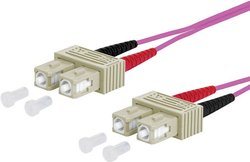 Kabel światłowodowy Metz Connect 151S1EOEO10E 151S1EOEO10E, złącze męskie SC, złącze męskie SC, 1.00 m
