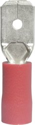 Wtyk płaski 3910S, częściowa izolacja PCW, 6.3x0.8 mm, 0.51.0 mm2, czerwony