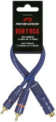 Renegade RENYRCA Kabel Y RCA 25.00 cm [2x złącze męskie RCA/cinch - 1x złącze żeńskie RCA/cinch]