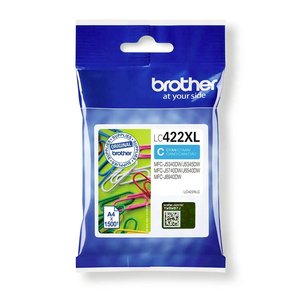 Oryginalny wkład atramentowy Brother LC-422XLC błękitny na 1500 stron Brother atrament LC-422XLC tusz oryginalny  Cyjan LC422XLC