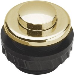 Przycisk do dzwonka Grothe 62025, 12 V/1,5 A, IP54, złoty