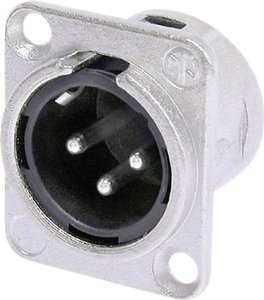 Złącze żeńskie montażowe XLR Neutrik NC3MDL1, 3-pin