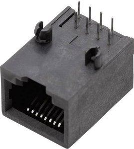 złącze żeńskie do wbudowania poziomego RJ45 BEL Stewart Connectors SS64800-010F Ilość styków: 8P8C 1 szt.