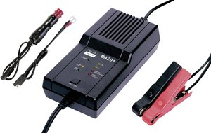 Mikroprocesorowa ładowarka automatyczna ładowarka do ładowania akumulatora i diagnoza Prostownik automatyczny BAAS BA201, 230 V, 12 V