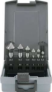Pogłębiacz stożkowy zestaw TOOLCRAFT 1614138, Uchwyt prosty
